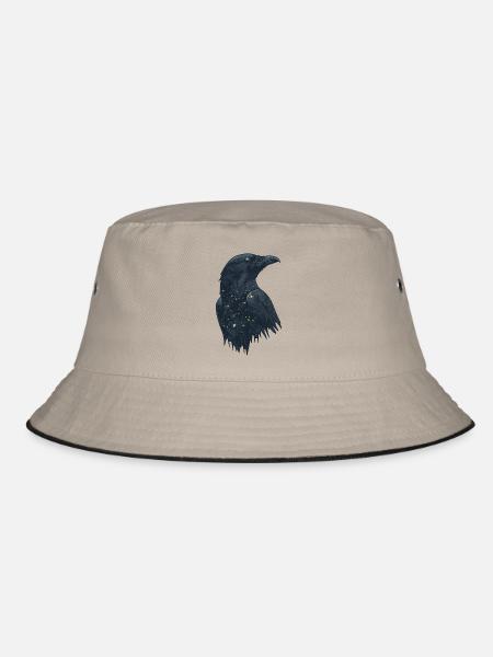 Rabe - Bucket Hat - Khaki/Schwarz - Vorne