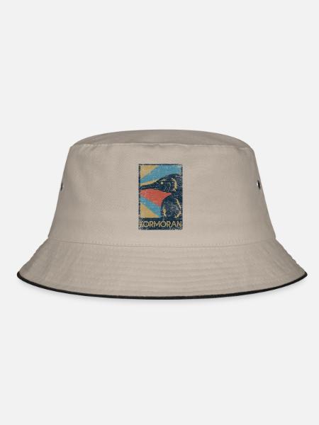 Tauchfreudiger Kormoran Meeresrabe - Bucket Hat - Khaki/Schwarz