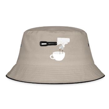 Siebträger. - Bucket Hat - Khaki/Schwarz - Vorne