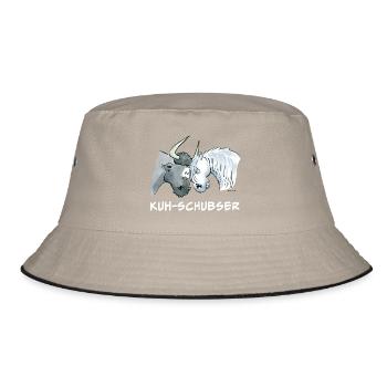 Kuh-Schubser (Working Equitation) - Bucket Hat - Khaki/Schwarz - Vorne