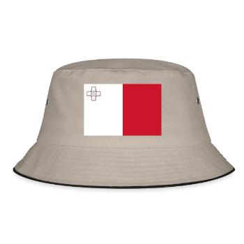 Malta - Bucket Hat - Khaki/Schwarz - Vorne