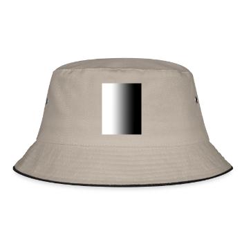 black and white - Bucket Hat - Khaki/Schwarz - Vorne