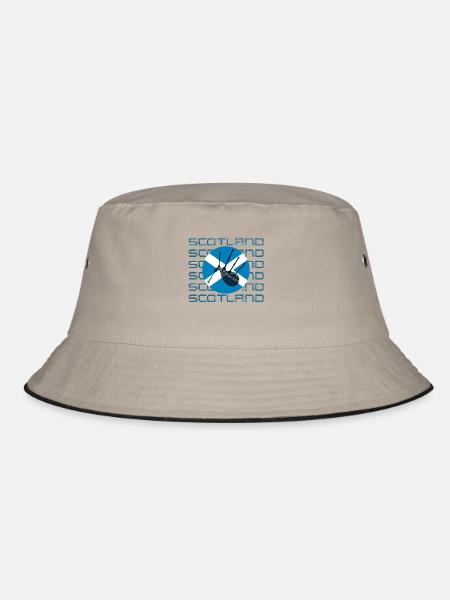Dudelsack - Bucket Hat - Khaki/Schwarz - Vorne