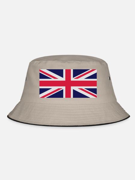 UNION JACK 2 - Bucket Hat - Khaki/Schwarz