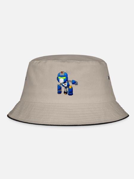 Robot - Bucket Hat - Khaki/Schwarz