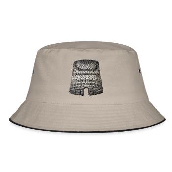 Antiker Steinmauerbogen - Bucket Hat - Khaki/Schwarz - Vorne