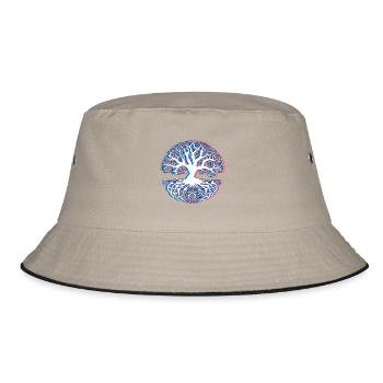 Baum - Bucket Hat - Khaki/Schwarz - Vorne
