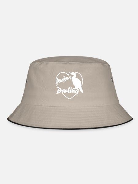The Cormorant - Angler's Sport Fisherman's Favorite - Bucket Hat - khaki/black - Front