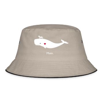 Pott und Teckel - Bucket Hat - Khaki/Schwarz - Vorne