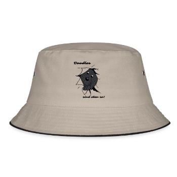 Doodles sind eben so! - Bucket Hat - Khaki/Schwarz - Vorne