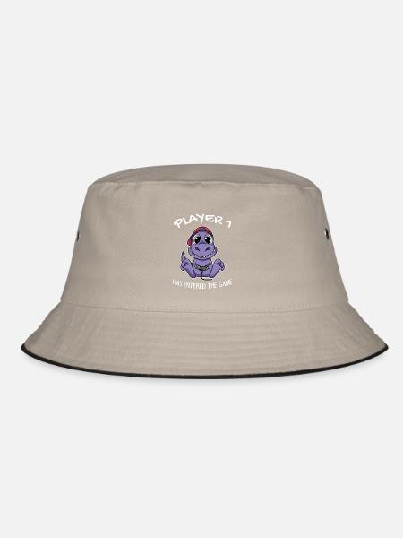 Erstes Baby Spieler 1 hat das Spiel Betreten Baby - Bucket Hat - Khaki/Schwarz