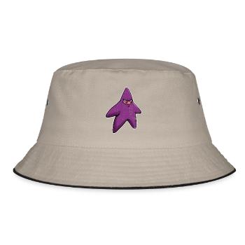 Raffinierter Seestern Ninja Stern - Bucket Hat - Khaki/Schwarz - Vorne