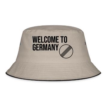 BIENVENUE EN ALLEMAGNE par Unlimited Apparel - Bob - kaki/noir - Devant