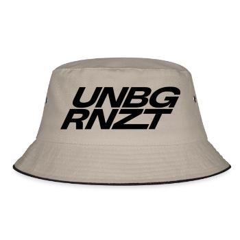 UNBGRNZT by Unbegrenzt Apparel - Bucket Hat - Khaki/Schwarz - Vorne