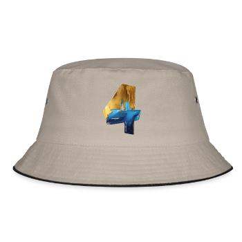 NR. 4 NUMMER 4 COOL 4. GEBURTSTAG - Bucket Hat - Khaki/Schwarz - Vorne