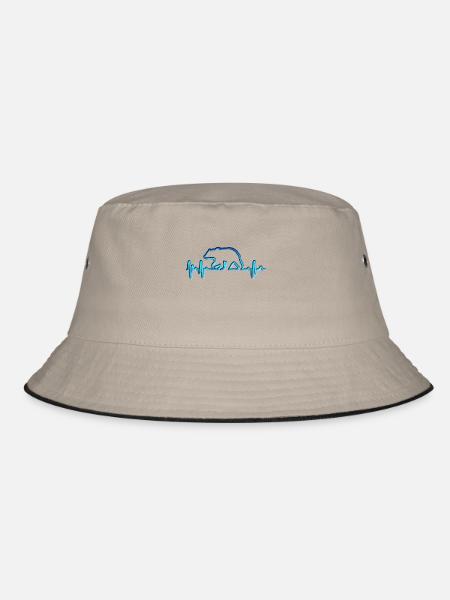 Bär - Bucket Hat - Khaki/Schwarz