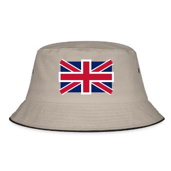 royaume_uni - Bucket Hat - Khaki/Schwarz - Vorne
