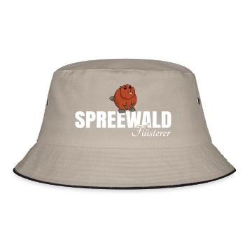 Spreewald Flüsterer - Bucket Hat - Khaki/Schwarz - Vorne
