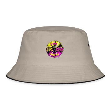 I Am OK With My Crazy – Funny Retro Statement - Bucket Hat - Khaki/Schwarz - Vorne