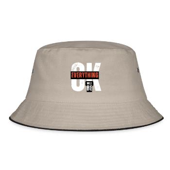 Alles wird gut werden - Bucket Hat - Khaki/Schwarz - Vorne