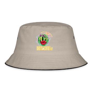 Melanie Melone – Neon Sommer Vibez - Bucket Hat - Khaki/Schwarz - Vorne