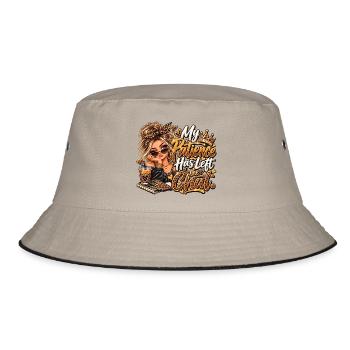Meine Geduld Ist Weg Vom Chat - Bucket Hat - Khaki/Schwarz - Vorne