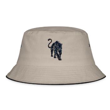 Schwarzer Panther - Bucket Hat - Khaki/Schwarz - Vorne