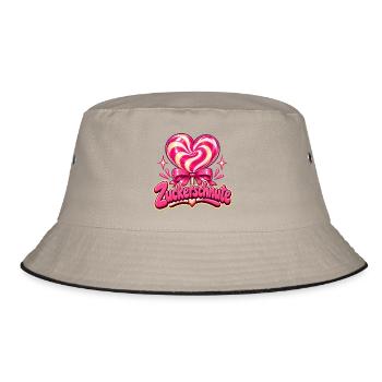 Zuckerschnute Y2K - Bucket Hat - Khaki/Schwarz - Vorne