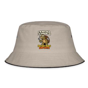 Nicht alt, läuft auf Originalteilen und Spite Turtle - Bucket Hat - Khaki/Schwarz - Vorne