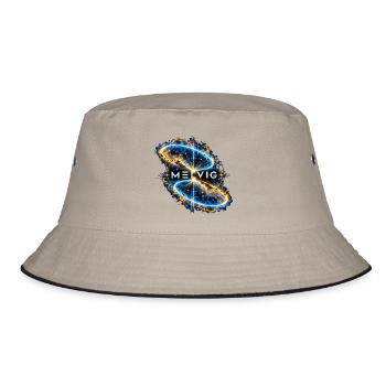 MELVIG – Blauer Ringnebel - Bucket Hat - Khaki/Schwarz - Vorne