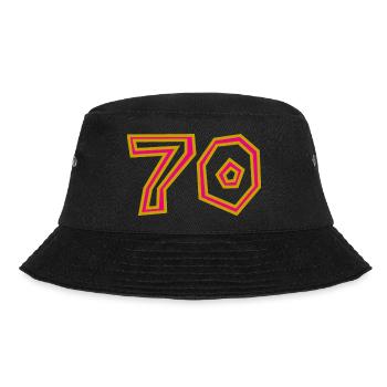 70. 70 YEARS. 70TH ANNIVERSARY. 70TH ANNIVERSARY. - Bucket Hat - black - Front - Lela (165cm)