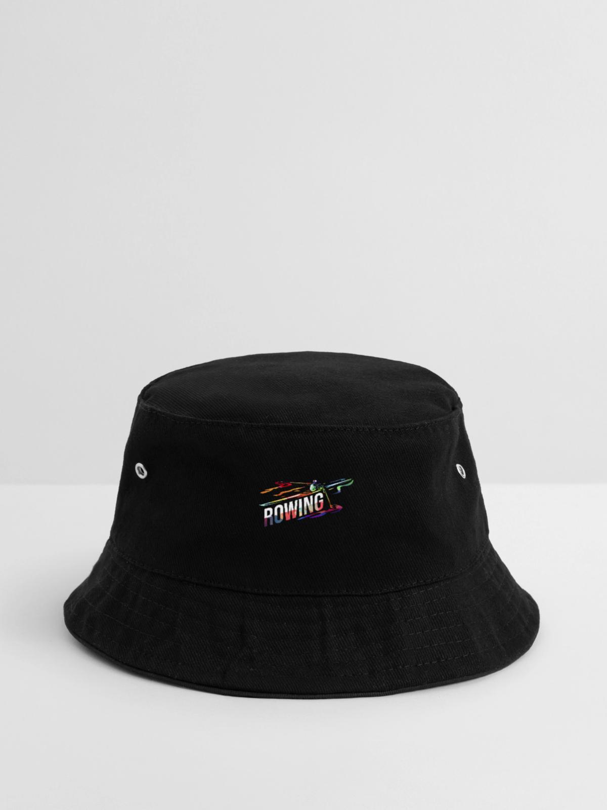 Flinker Ruderer Regattasieg - Bucket Hat - Schwarz - Vorne