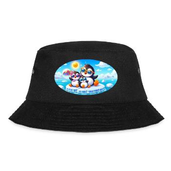 Funny Penguins - Bucket Hat - black - Front - Lela (165cm)
