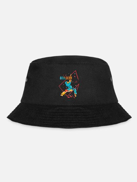 Geschmeidiger Boulderer Überhang - Bucket Hat - Schwarz