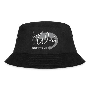 Welsdompteur Welsflüsterer Welsangler - Bucket Hat - Schwarz - Vorne - Lela (165cm)