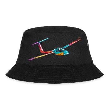 Kühner Segelflieger Thermikflug - Bucket Hat - Schwarz - Vorne