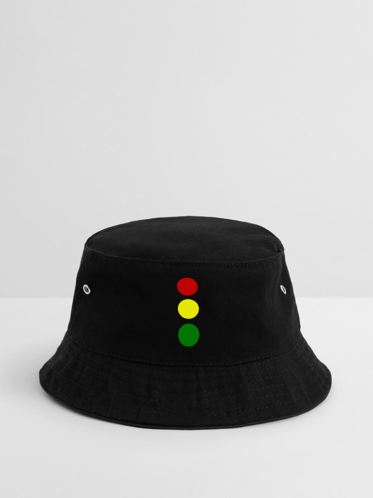 Ampel - Bucket Hat - Schwarz - Vorne