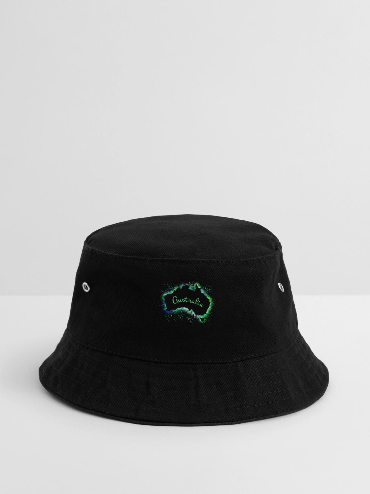 Australien - Bucket Hat - Schwarz - Vorne