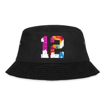NUMÉRO COLORÉ 12 COLORÉ 12E ANNIVERSAIRE - Bob - noir - Devant - Lela (165cm)