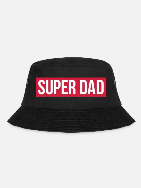 SUPER DAD - Bucket Hat - Schwarz
