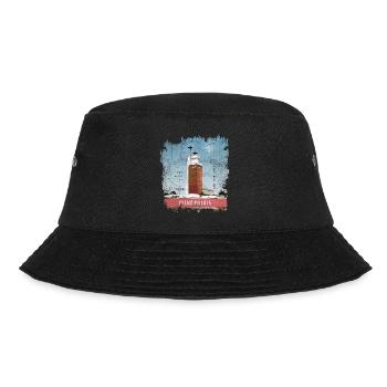 COLD STEAK Lighthouse Textilien und Geschenkartikel - Bucket Hat - Schwarz - Vorne