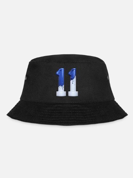 NR. 11 NUMMER 11 BLAU WEIß 11. GEBURTSTAG - Bucket Hat - Schwarz