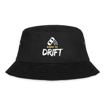 Geboren, um sich treiben zu lassen - Bucket Hat - Schwarz - Vorne - Lela (165cm)