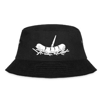 French fries currywurst - Bucket Hat - black - Front - Lela (165cm)