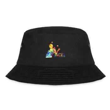 Flotter Jongleur Zirkusauftritt - Bucket Hat - Schwarz - Vorne