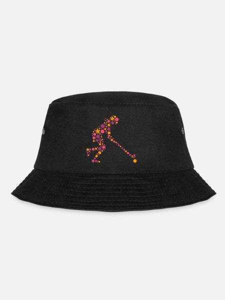 Feldhockey Hockeyspielerin Hockey Mädchen - Bucket Hat - Schwarz
