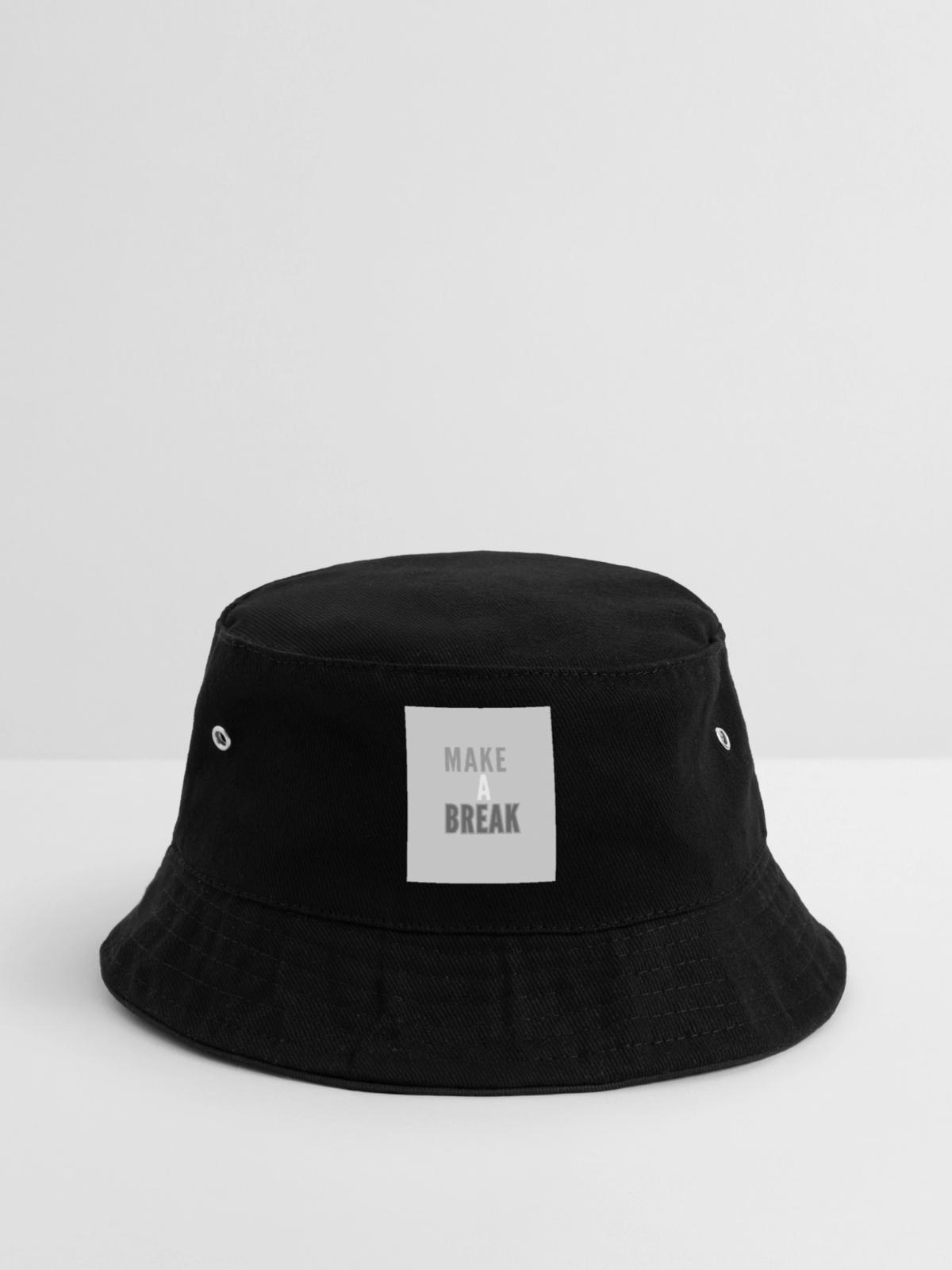 Pause - Bucket Hat - Schwarz - Vorne