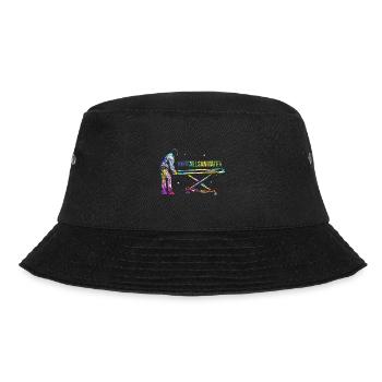Mutiger Notfallsanitäter Blaulicht - Bucket Hat - Schwarz - Vorne
