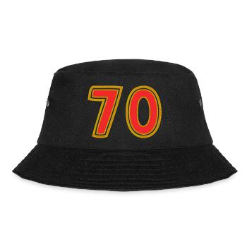 70. 70 YEARS. 70TH ANNIVERSARY. 70TH ANNIVERSARY. - Bucket Hat - black - Front - Lela (165cm)