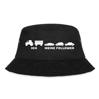 Ich meine Follower - Landwirt Bauer Traktor Autos - Bucket Hat - Schwarz - Vorne